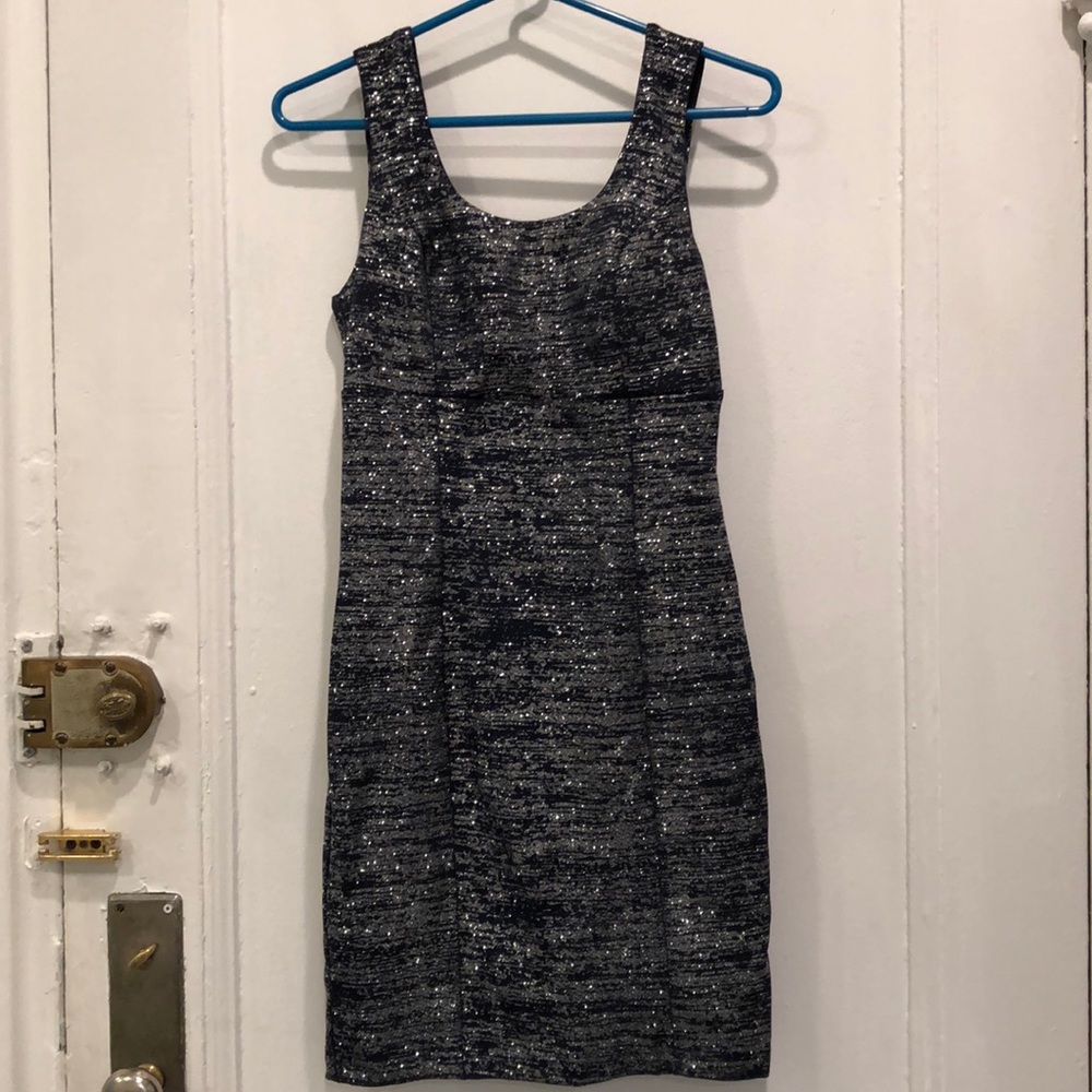 Navy/Black Small Glitter Bodycon Party Dress